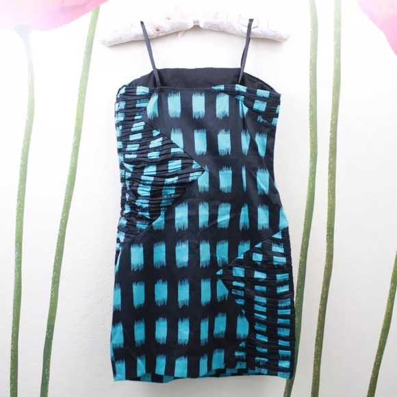 BCBGeneration Asbtract Print Strapless Mini Dress - Picture 2 of 8